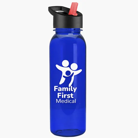 Garyline® Flat-Sided Tritan® Bottle with Flip-Straw Lid, 24 oz. — view 35