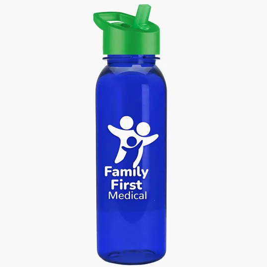 Garyline® Flat-Sided Tritan® Bottle with Flip-Straw Lid, 24 oz. — view 44