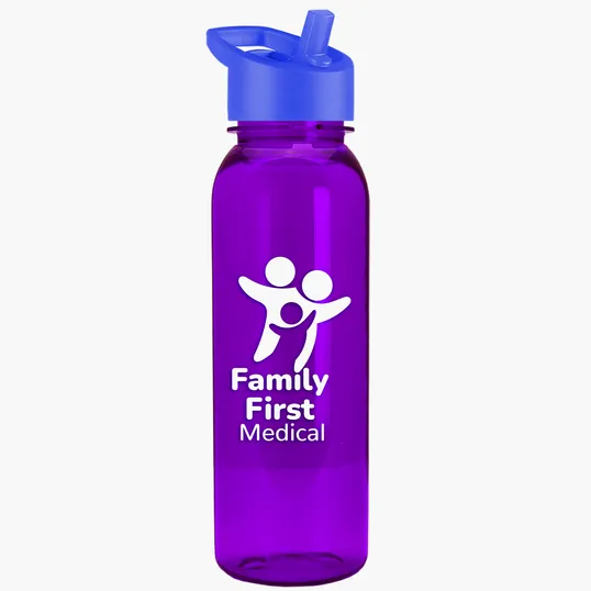 Garyline® Flat-Sided Tritan® Bottle with Flip-Straw Lid, 24 oz. — view 74