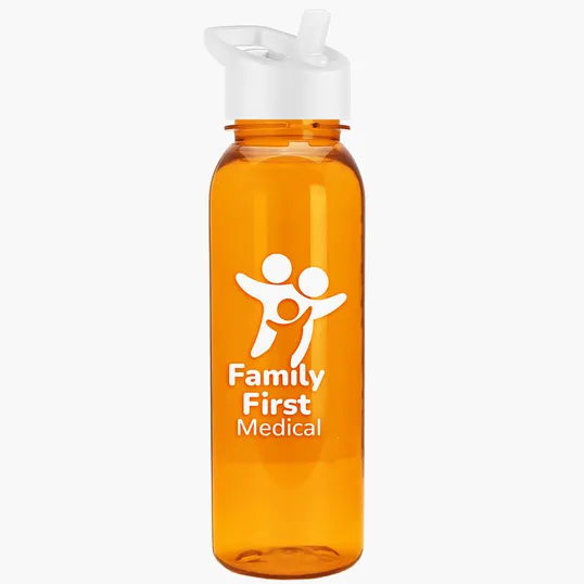Garyline® Flat-Sided Tritan® Bottle with Flip-Straw Lid, 24 oz. — view 88