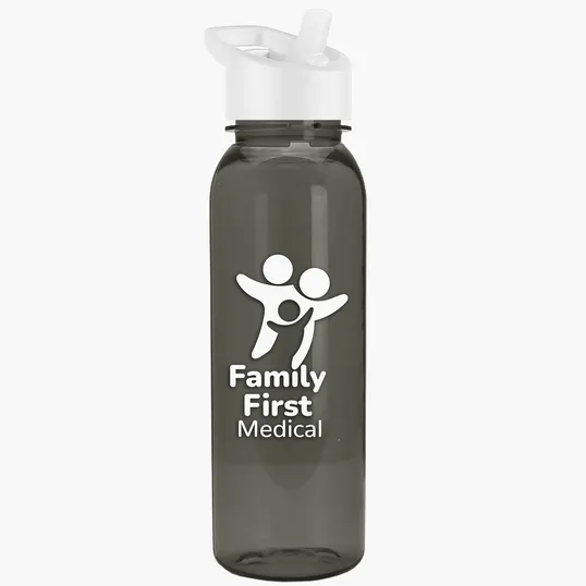 Garyline® Flat-Sided Tritan® Bottle with Flip-Straw Lid, 24 oz. — view 84