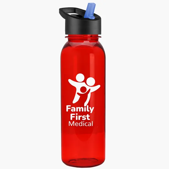 Garyline® Flat-Sided Tritan® Bottle with Flip-Straw Lid, 24 oz. — view 32