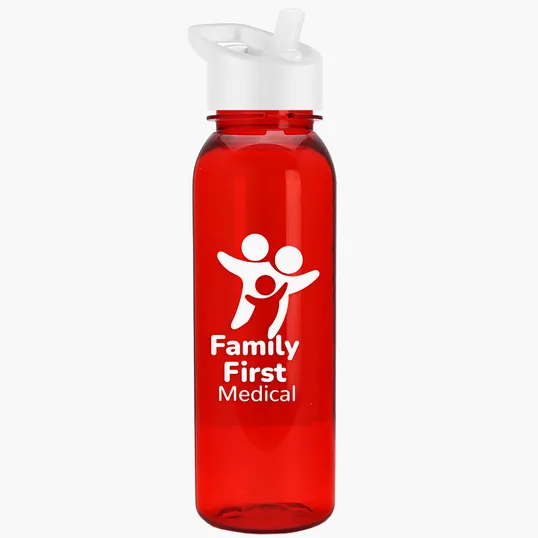 Garyline® Flat-Sided Tritan® Bottle with Flip-Straw Lid, 24 oz. — view 89