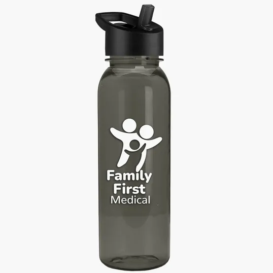 Garyline® Flat-Sided Tritan® Bottle with Flip-Straw Lid, 24 oz. — view 19