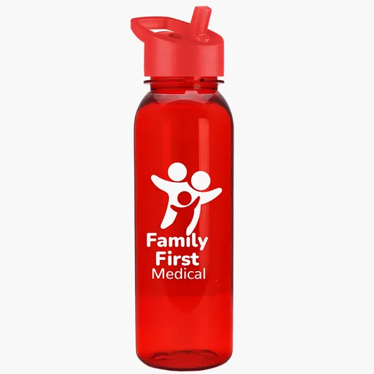 Garyline® Flat-Sided Tritan® Bottle with Flip-Straw Lid, 24 oz. — view 64