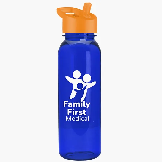 Garyline® Flat-Sided Tritan® Bottle with Flip-Straw Lid, 24 oz. — view 53