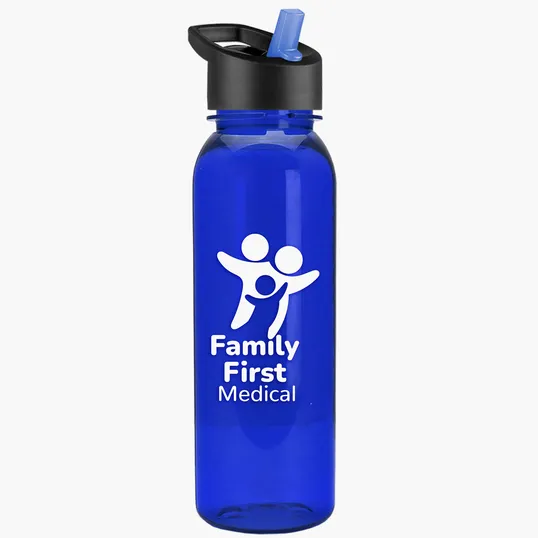 Garyline® Flat-Sided Tritan® Bottle with Flip-Straw Lid, 24 oz. — view 28