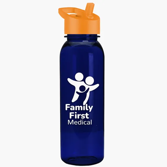 Garyline® Flat-Sided Tritan® Bottle with Flip-Straw Lid, 24 oz. — view 51