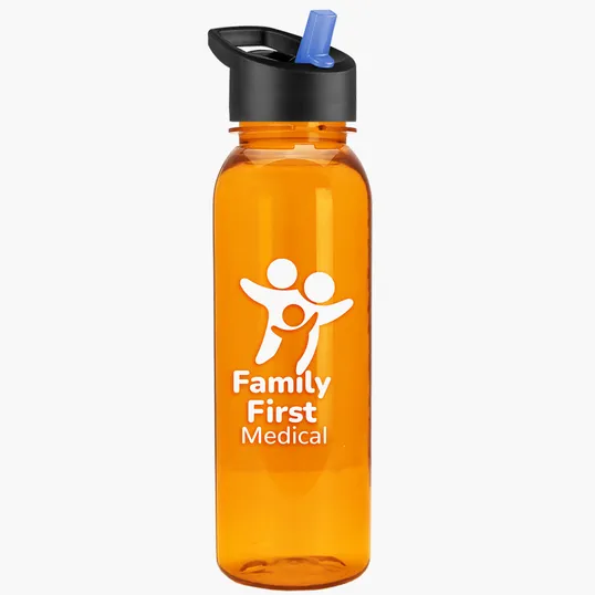 Garyline® Flat-Sided Tritan® Bottle with Flip-Straw Lid, 24 oz. — view 31