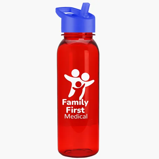 Garyline® Flat-Sided Tritan® Bottle with Flip-Straw Lid, 24 oz. — view 67
