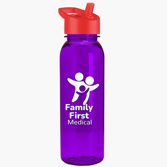 Garyline® Flat-Sided Tritan® Bottle with Flip-Straw Lid, 24 oz. — view 66