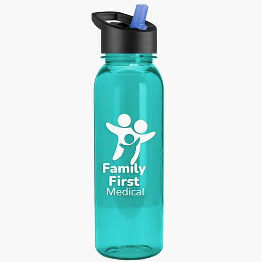 Garyline® Flat-Sided Tritan® Bottle with Flip-Straw Lid, 24 oz. — view 33