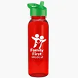 Garyline® Flat-Sided Tritan® Bottle with Flip-Straw Lid, 24 oz. — view 48