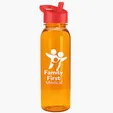 Garyline® Flat-Sided Tritan® Bottle with Flip-Straw Lid, 24 oz. — view 63