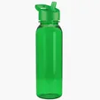 Garyline® Flat-Sided Tritan® Bottle with Flip-Straw Lid, 24 oz. — view 3