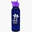 Garyline® Flat-Sided Tritan® Bottle with Flip-Straw Lid, 24 oz. — view 78