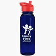 Garyline® Flat-Sided Tritan® Bottle with Flip-Straw Lid, 24 oz. — view 62
