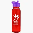Garyline® Flat-Sided Tritan® Bottle with Flip-Straw Lid, 24 oz. — view 80