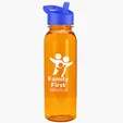 Garyline® Flat-Sided Tritan® Bottle with Flip-Straw Lid, 24 oz. — view 72