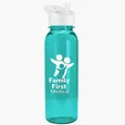Garyline® Flat-Sided Tritan® Bottle with Flip-Straw Lid, 24 oz. — view 90