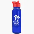 Garyline® Flat-Sided Tritan® Bottle with Flip-Straw Lid, 24 oz. — view 60
