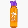 Garyline® Flat-Sided Tritan® Bottle with Flip-Straw Lid, 24 oz. — view 79