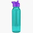 Garyline® Flat-Sided Tritan® Bottle with Flip-Straw Lid, 24 oz. — view 7