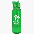 Garyline® Flat-Sided Tritan® Bottle with Flip-Straw Lid, 24 oz. — view 45