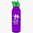 Garyline® Flat-Sided Tritan® Bottle with Flip-Straw Lid, 24 oz. — view 50