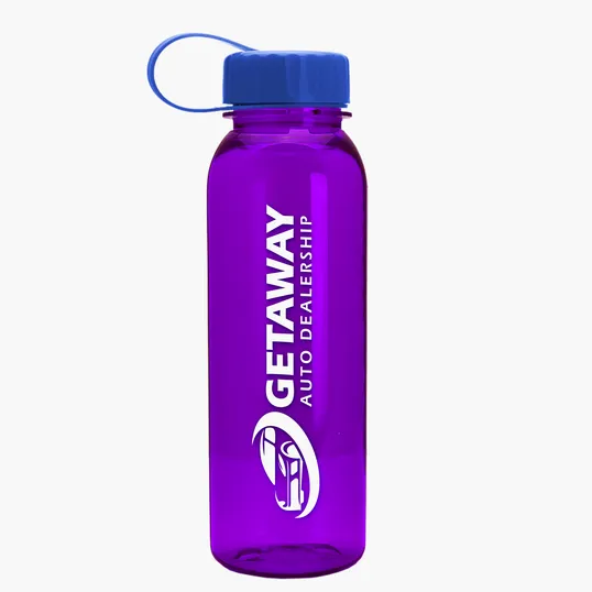 Garyline® Flat-Sided Tritan® Bottle with Tethered Lid, 24 oz. — view 10