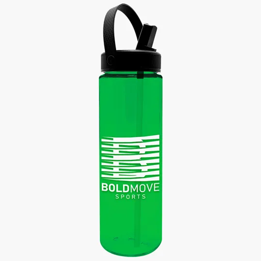 Garyline® Freedom Tritan® Bottle with Flip-Straw, Swivel-Handle Lid, 28 oz. — view 21