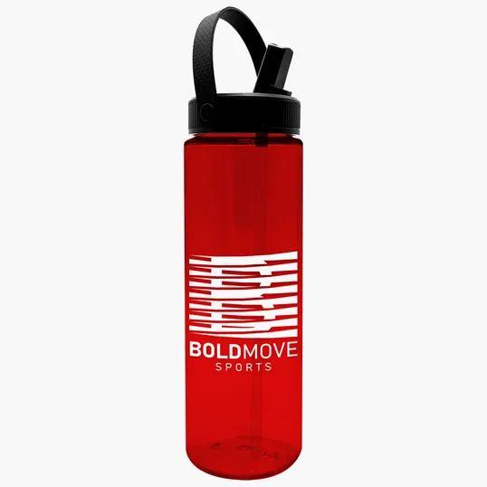 Garyline® Freedom Tritan® Bottle with Flip-Straw, Swivel-Handle Lid, 28 oz. — view 29