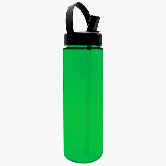 Garyline® Freedom Tritan® Bottle with Flip-Straw, Swivel-Handle Lid, 28 oz. — view 4