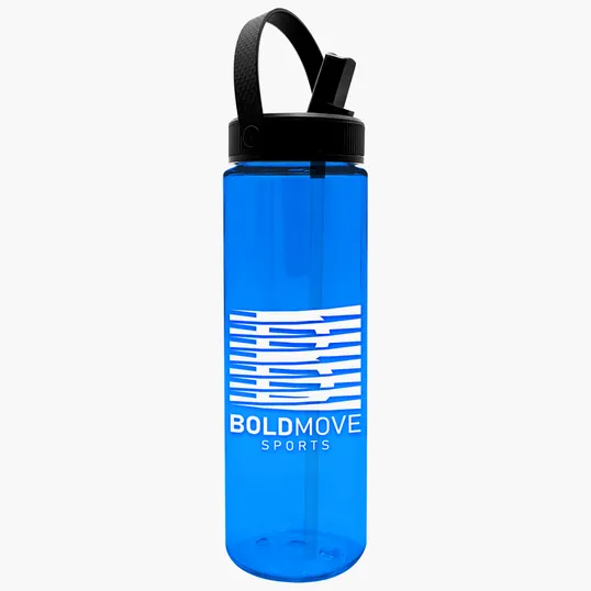 Garyline® Freedom Tritan® Bottle with Flip-Straw, Swivel-Handle Lid, 28 oz. — view 17