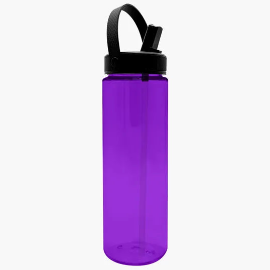 Garyline® Freedom Tritan® Bottle with Flip-Straw, Swivel-Handle Lid, 28 oz. — view 7