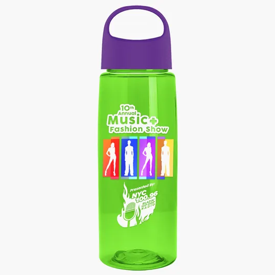 Garyline® Flair Tritan® Bottle with Oval Crest Lid, 26 oz. — view 284