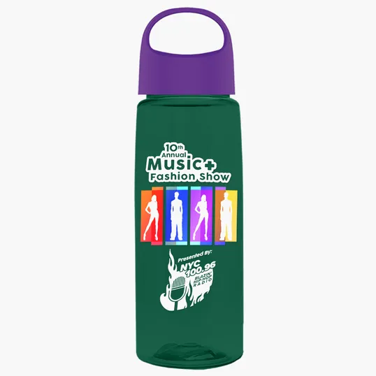 Garyline® Flair Tritan® Bottle with Oval Crest Lid, 26 oz. — view 278
