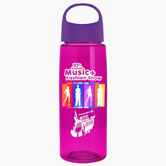 Garyline® Flair Tritan® Bottle with Oval Crest Lid, 26 oz. — view 307