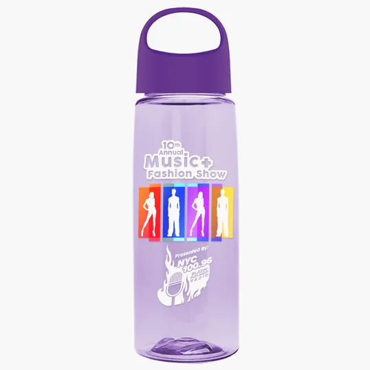 Garyline® Flair Tritan® Bottle with Oval Crest Lid, 26 oz. — view 272