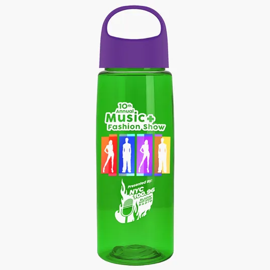 Garyline® Flair Tritan® Bottle with Oval Crest Lid, 26 oz. — view 280