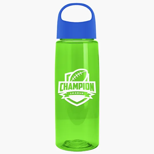 Garyline® Flair Tritan® Bottle with Oval Crest Lid, 26 oz. — view 270