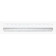 12" Clear Magnifying Ruler with Inch and Metric Scales — view 3
