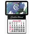 Triumph® Calendars Press-N-Stick Business Card Holder with Calendar Pad — view 2