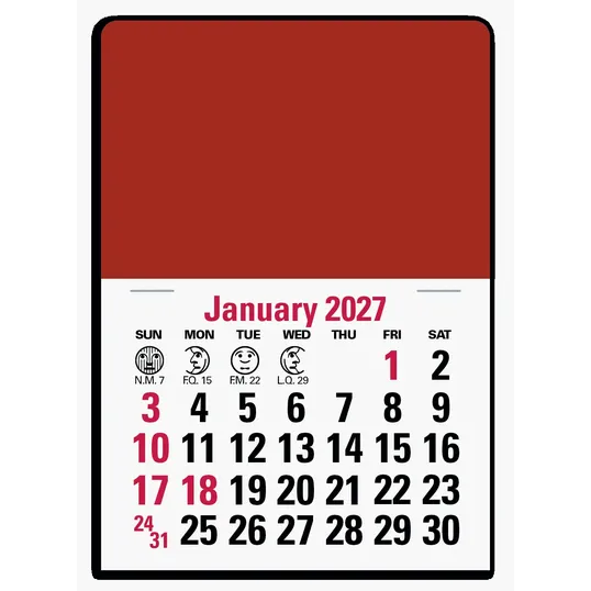 Triumph® Press-N-Stick Standard Calendar, 14-Month — view 2