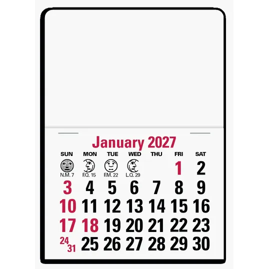 Triumph® Calendars Press-N-Stick Full-Color Header Standard Calendar — view 3
