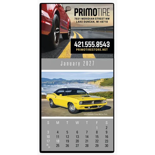 Triumph® Calendars Press-N-Stick Cruisin' Cars Calendar, 13-Month — view 3
