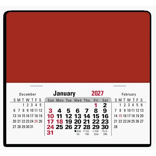 Triumph® Calendars Press-N-Stick XL Header with 3-Month Horizontal Calendar — view 2