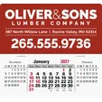 Triumph® Calendars Press-N-Stick XL Header with 3-Month Horizontal Calendar — view 3