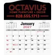 Triumph® Press-N-Stick Jumbo Header Calendar, 3-Month — view 3