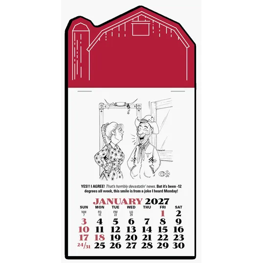 Triumph® Press-N-Stick Cowboy Calendar — view 3